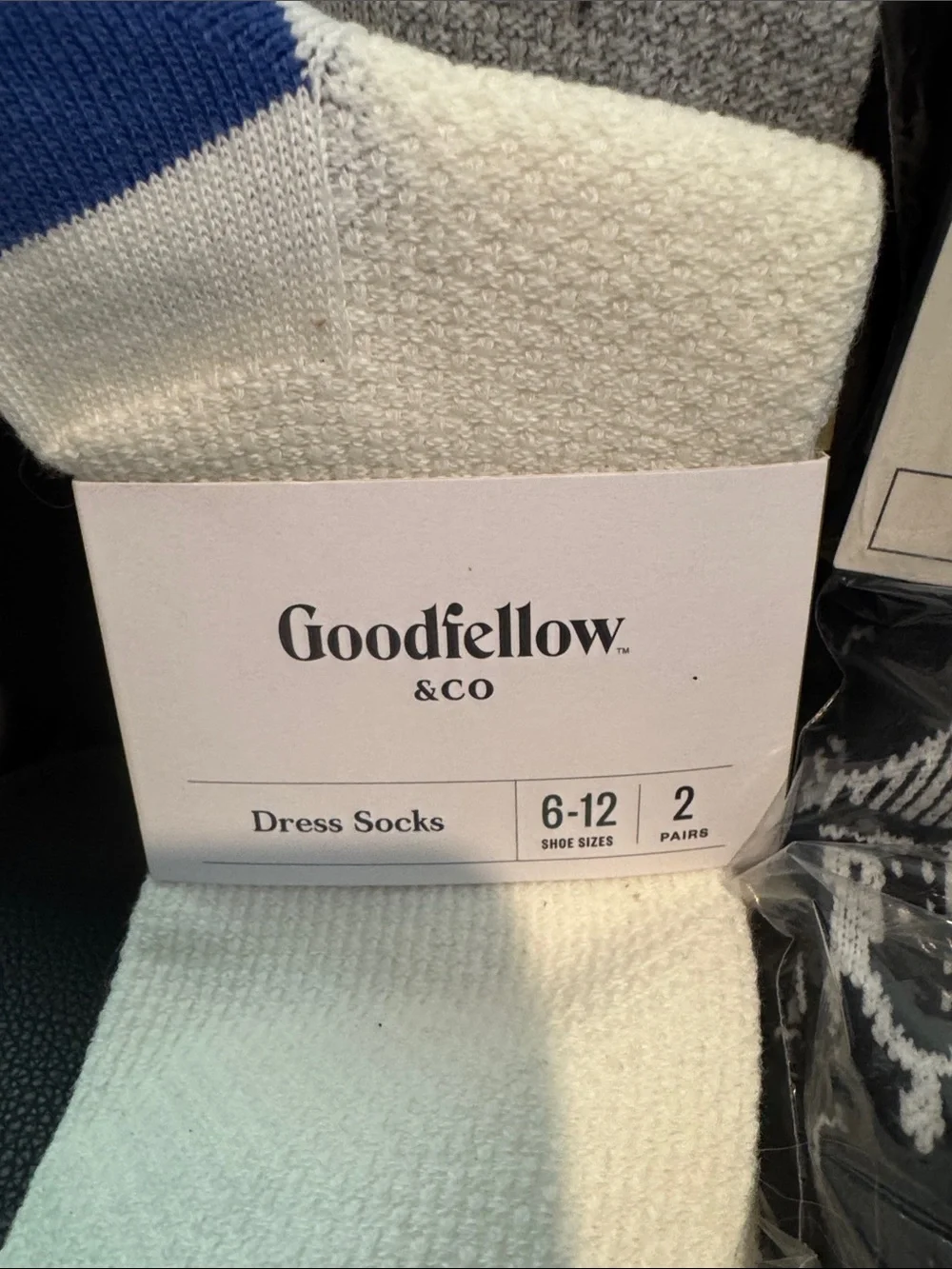 4 pairs of Goodfellow Dress Socks and 2 pairs of Bioworld socks